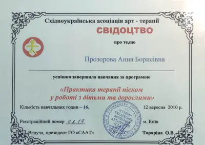 Практика пісочної терапії у роботі з дітьми та дорослими